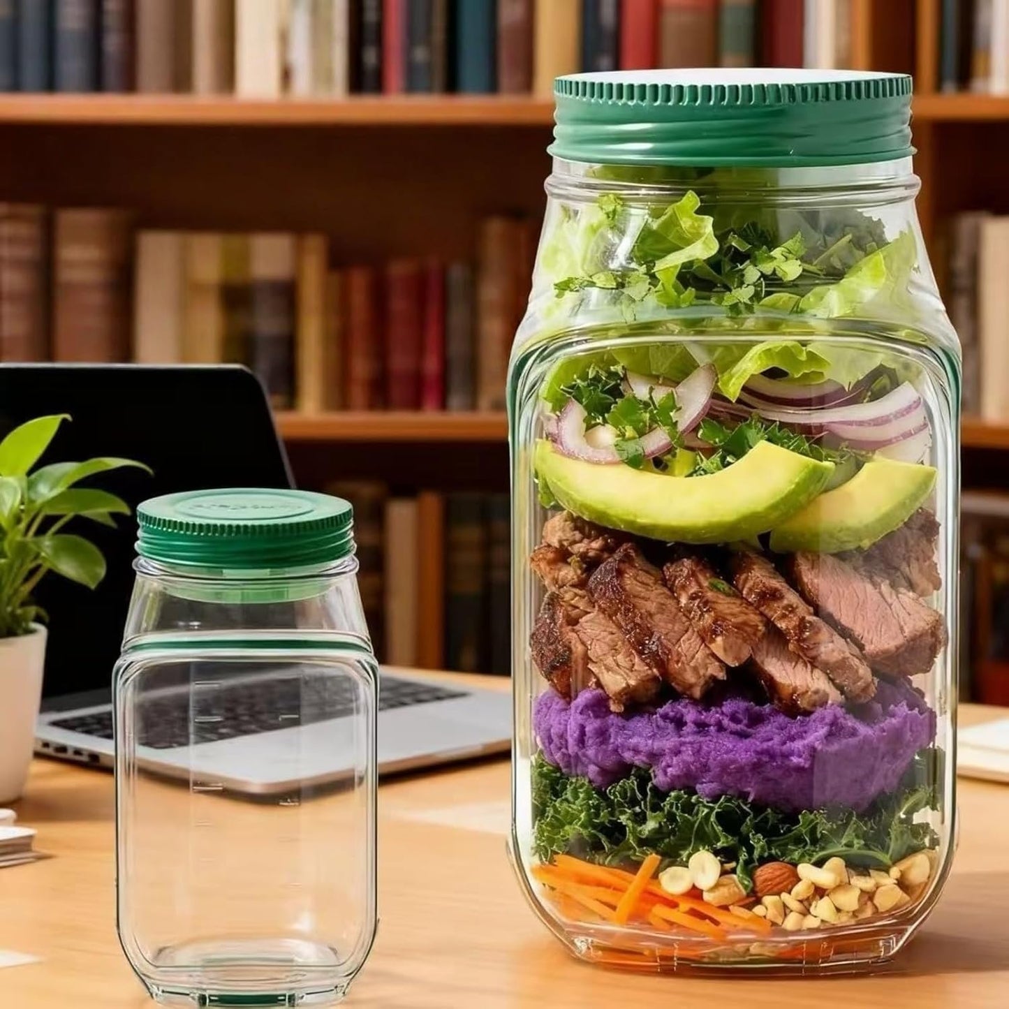 Leakproof Salad Jar with Style