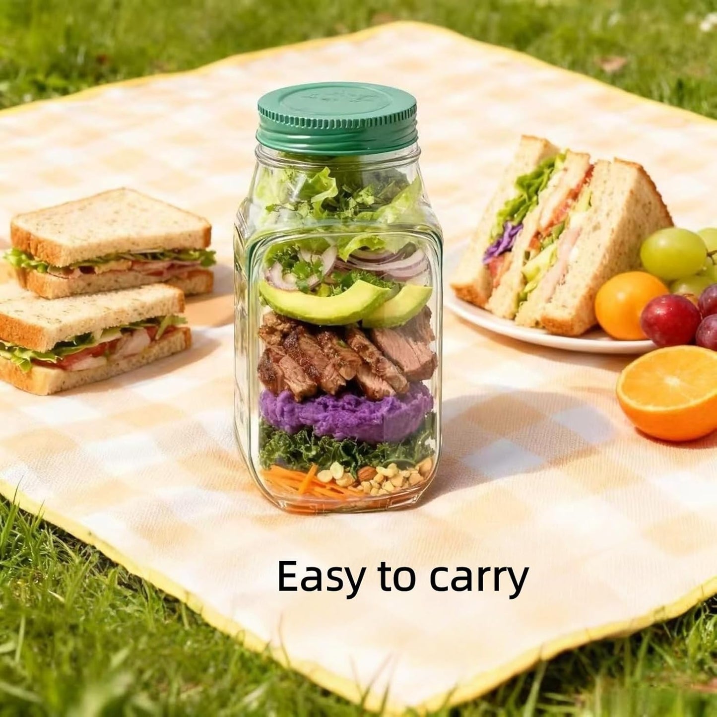 Leakproof Salad Jar with Style