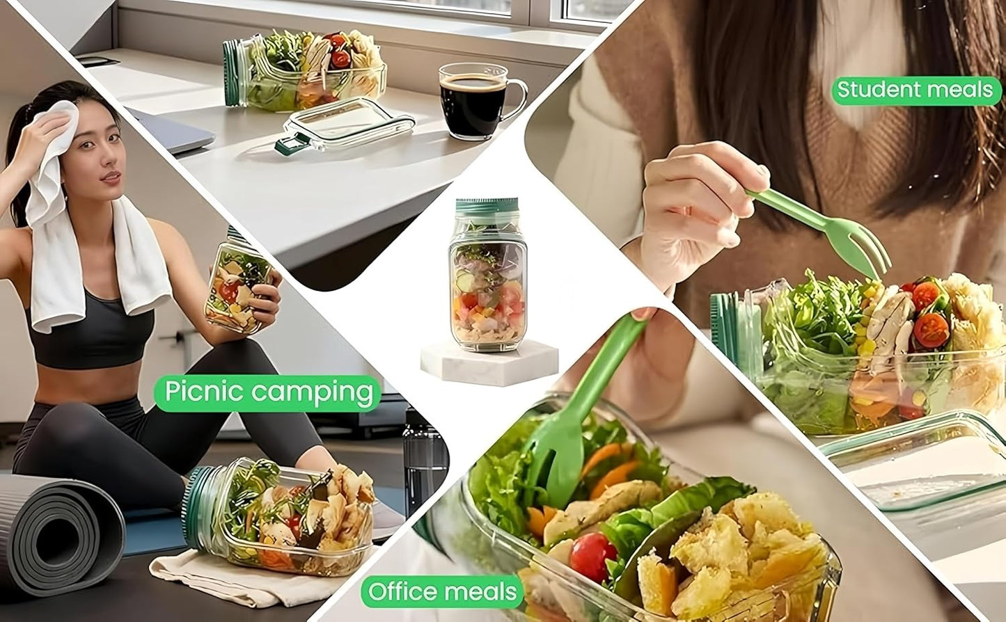 Leakproof Salad Jar with Style